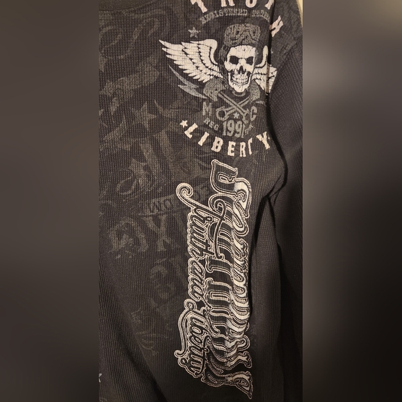 Vintage Y2K.Southpole- Size L men's long sleeve thermal. Color black. - Picture 3 of 6